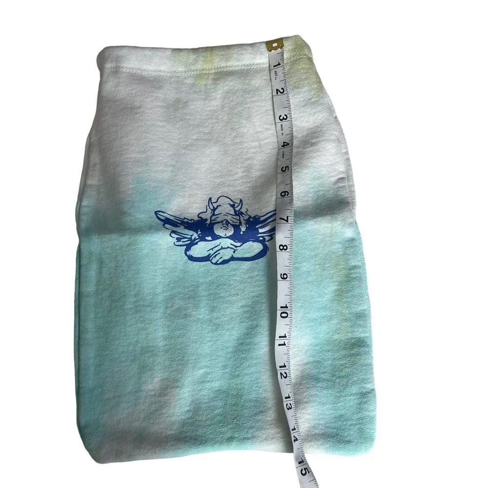 New Boys Lie Tie Dye Icee Drawstring Backpack in Green With Boys Lie Sticker